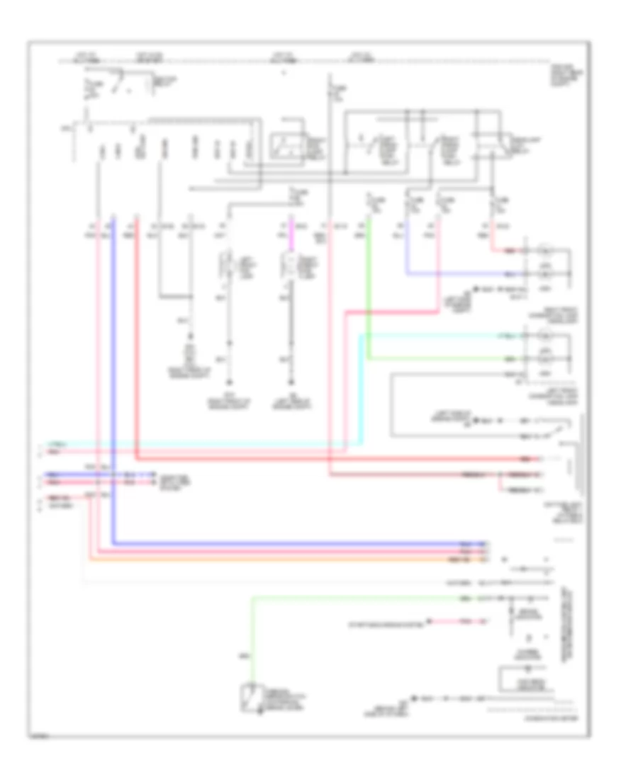 Headlights Wiring Diagram, with DRL (2 of 2) for Nissan Frontier LE 2010