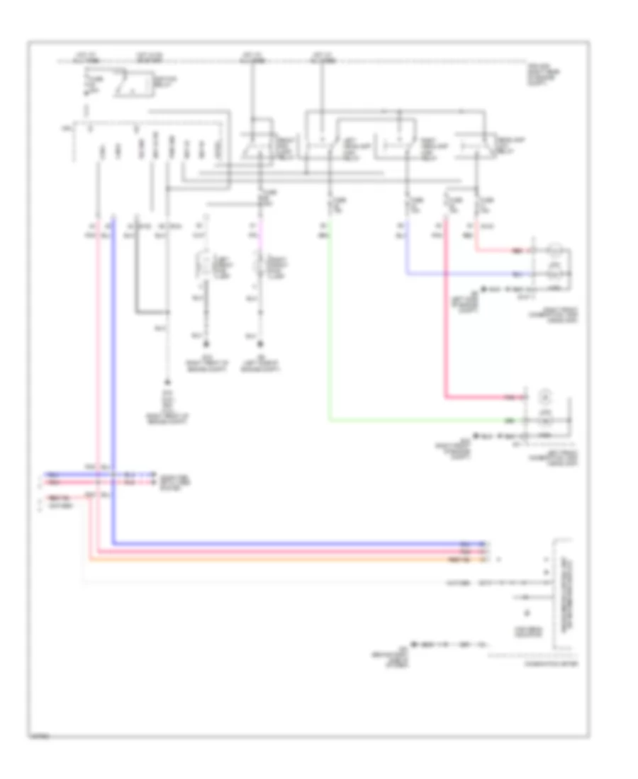 Headlights Wiring Diagram, without DRL (2 of 2) for Nissan Frontier LE 2010