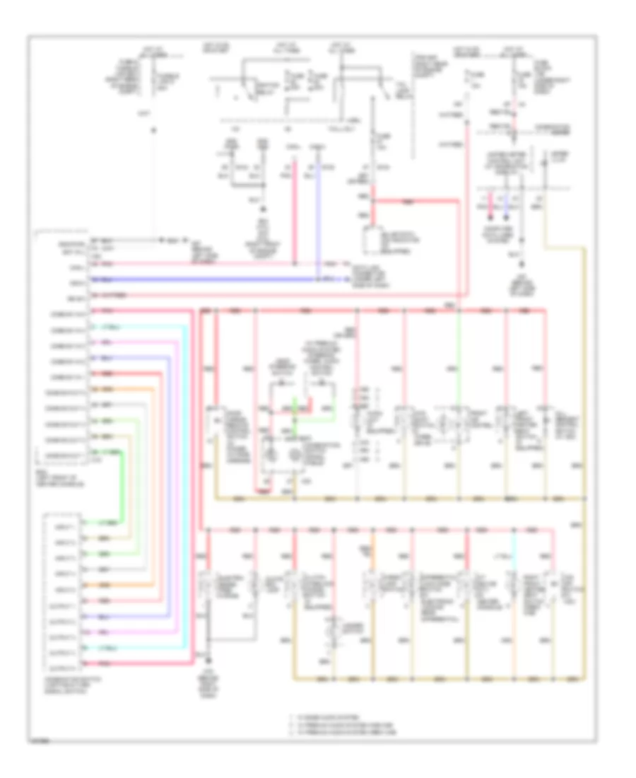Instrument Illumination Wiring Diagram for Nissan Frontier LE 2010