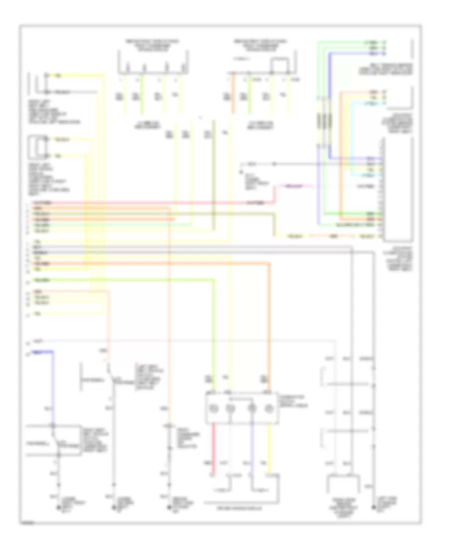Supplemental Restraints Wiring Diagram 2 of 2 for Nissan Frontier LE 2010