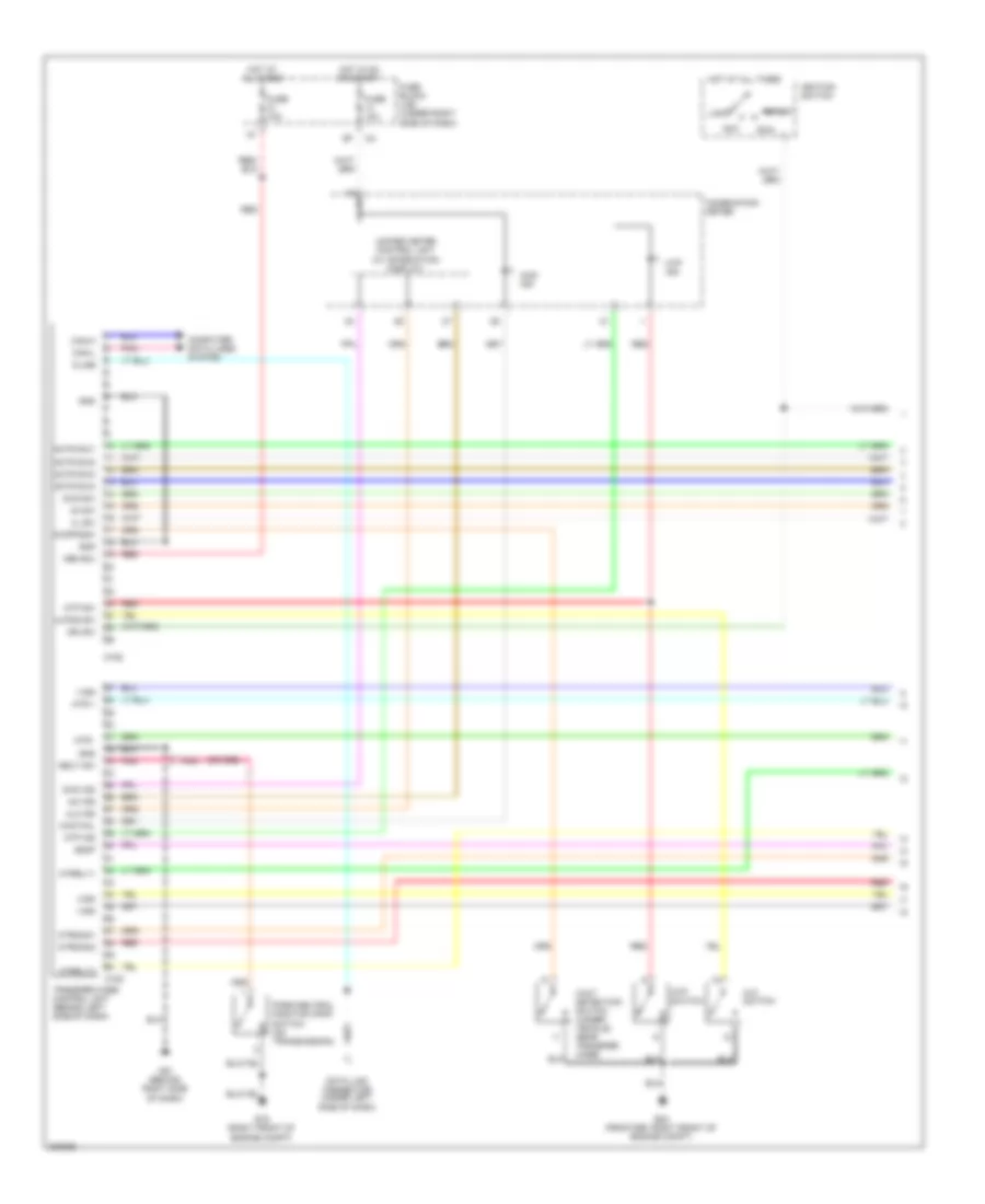 4WD Wiring Diagram Part Time Mode 4WD 1 of 2 for Nissan Frontier LE 2010