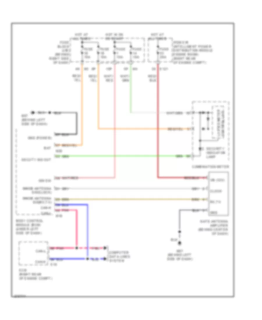 Immobilizer Wiring Diagram for Nissan Pathfinder LE 2005