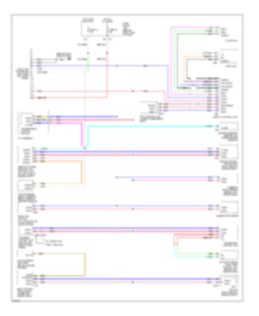 Computer Data Lines Wiring Diagram for Nissan Pathfinder LE 2005
