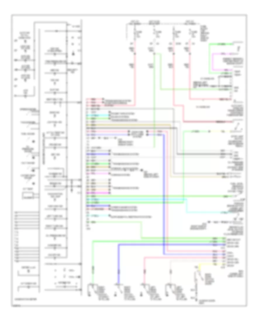 Instrument Cluster Wiring Diagram for Nissan Pathfinder LE 2005