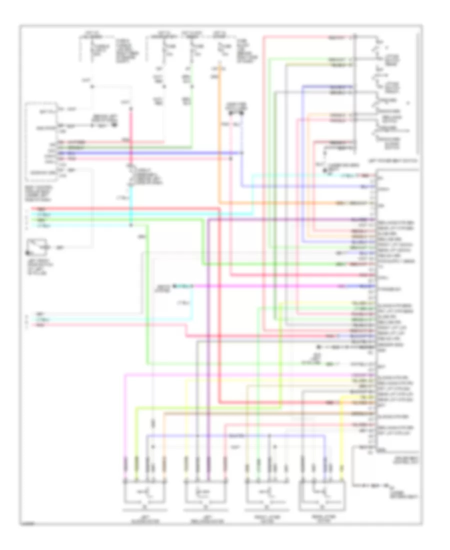 Memory Systems Wiring Diagram 3 of 3 for Nissan Pathfinder LE 2005