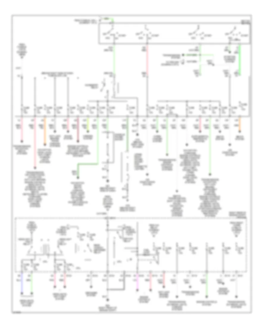 Power Distribution Wiring Diagram 2 of 2 for Nissan Pathfinder LE 2005