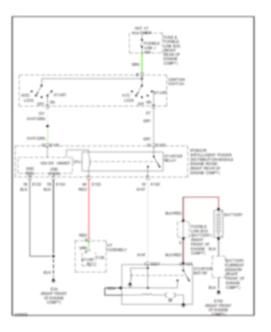 Starting Wiring Diagram for Nissan Pathfinder LE 2005