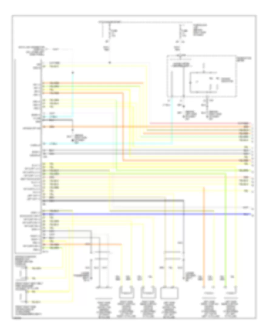 Supplemental Restraints Wiring Diagram 1 of 2 for Nissan Pathfinder LE 2005