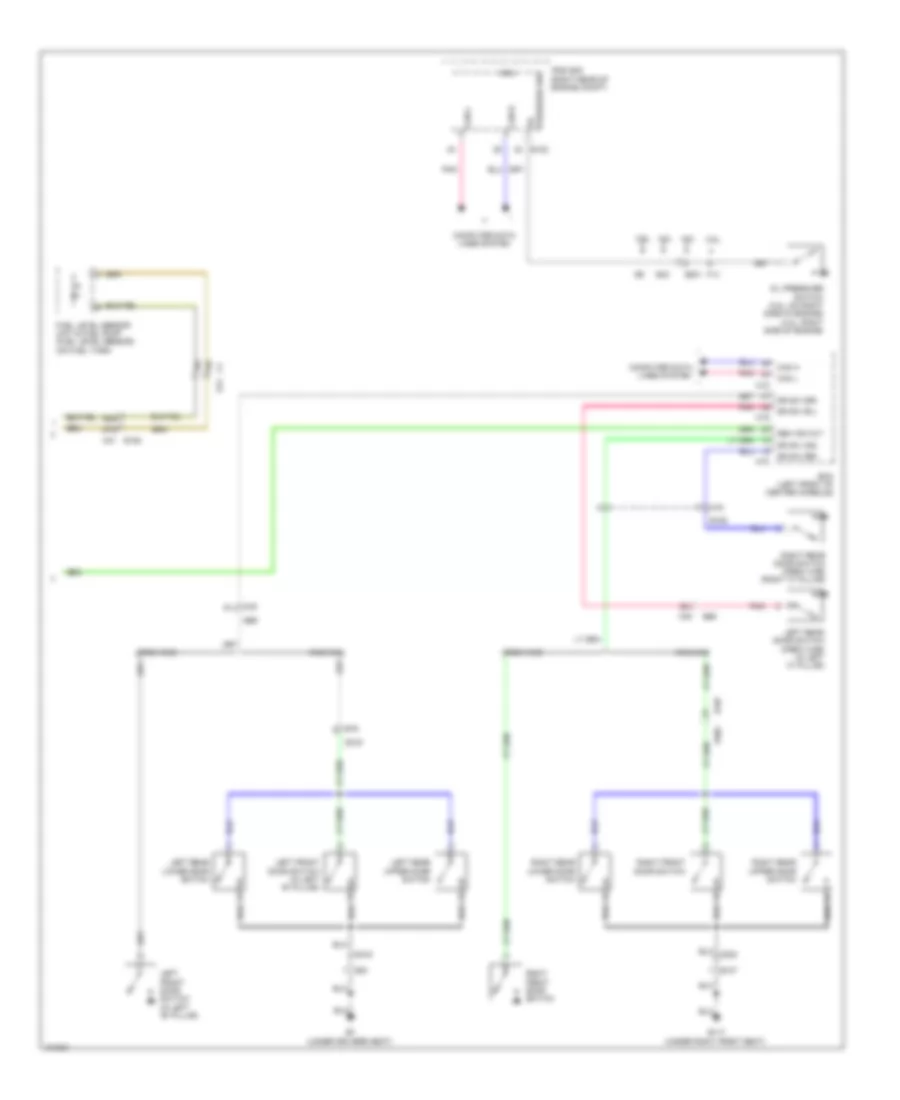 Instrument Cluster Wiring Diagram (2 of 2) for Nissan Frontier Desert Runner 2013