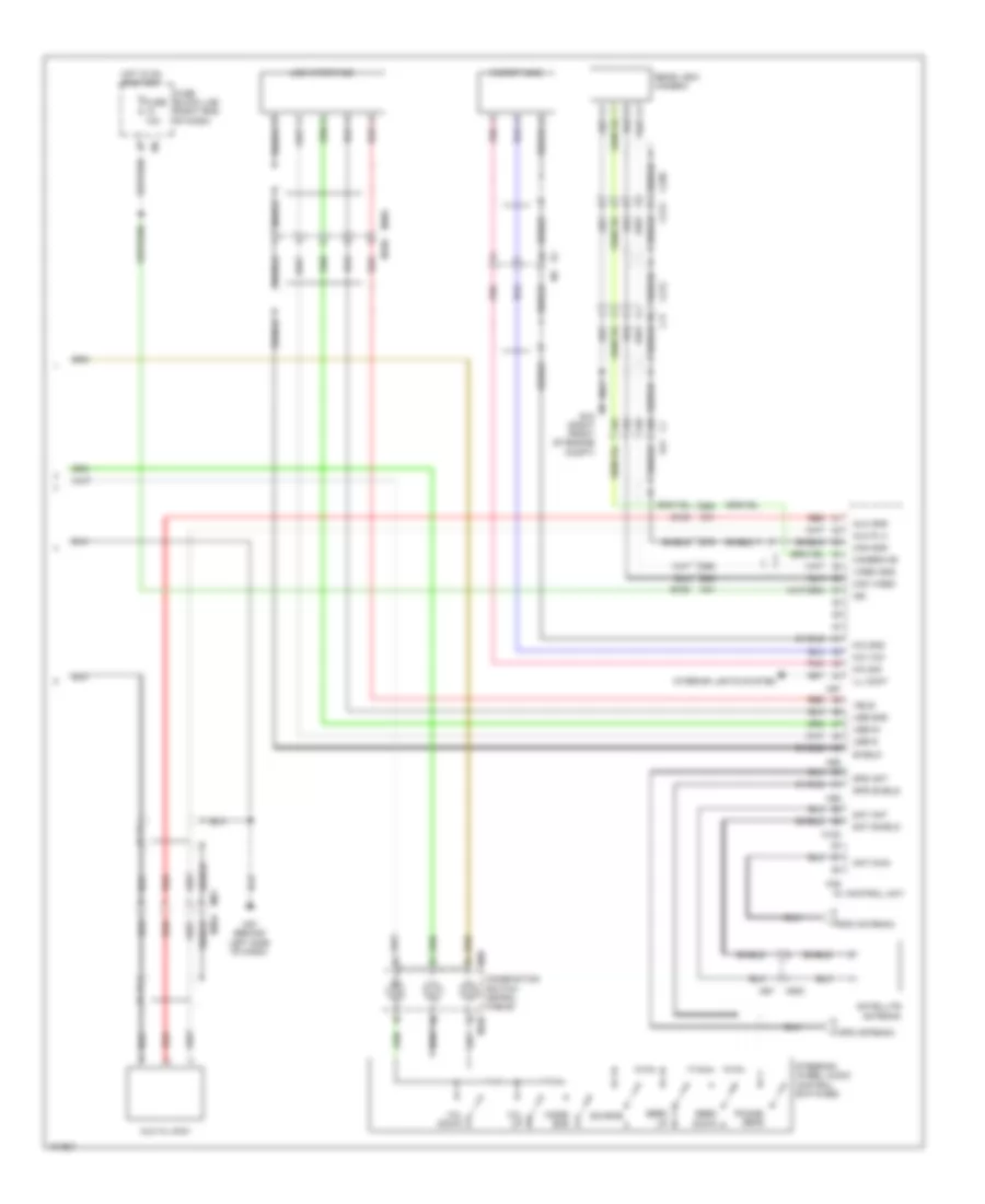 Navigation Wiring Diagram (2 of 2) for Nissan Frontier Desert Runner 2013