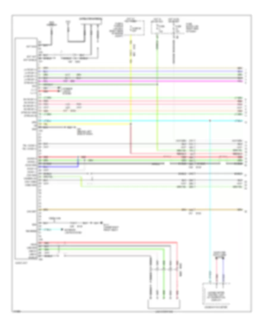 Radio Wiring Diagram, without Navigation without Amplifier (1 of 3) for Nissan Frontier Desert Runner 2013