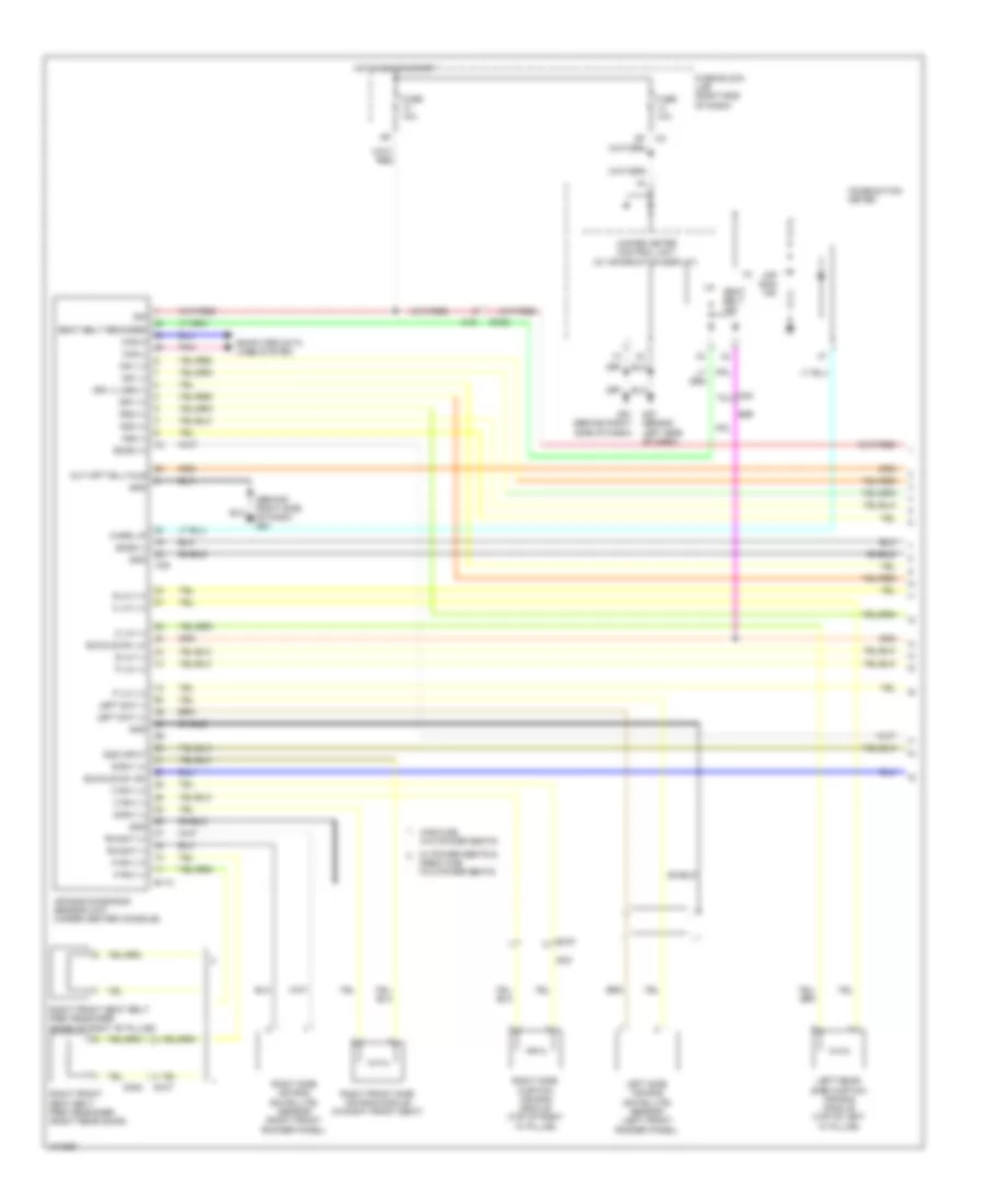 Supplemental Restraints Wiring Diagram 1 of 2 for Nissan Frontier Desert Runner 2013