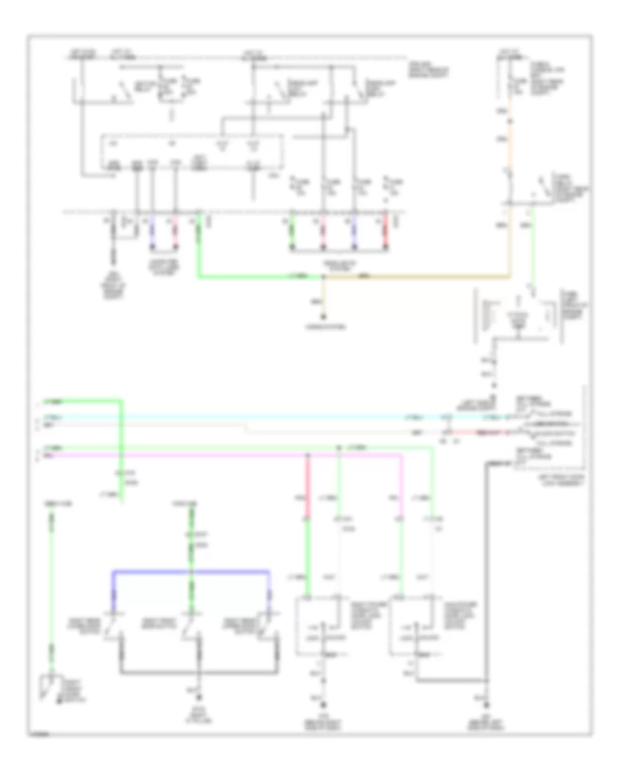 Forced Entry Wiring Diagram 2 of 2 for Nissan Frontier PRO 4X 2012