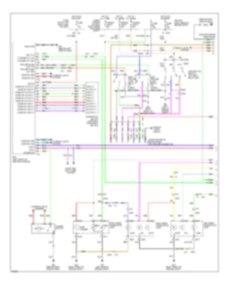Exterior Lamps Wiring Diagram 1 of 2 for Nissan Frontier PRO 4X 2012