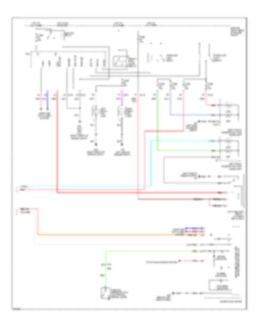 Headlights Wiring Diagram, with DRL (2 of 2) for Nissan Frontier PRO-4X 2012