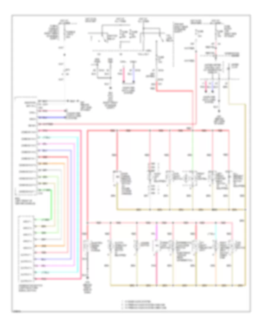 Instrument Illumination Wiring Diagram for Nissan Frontier PRO 4X 2012