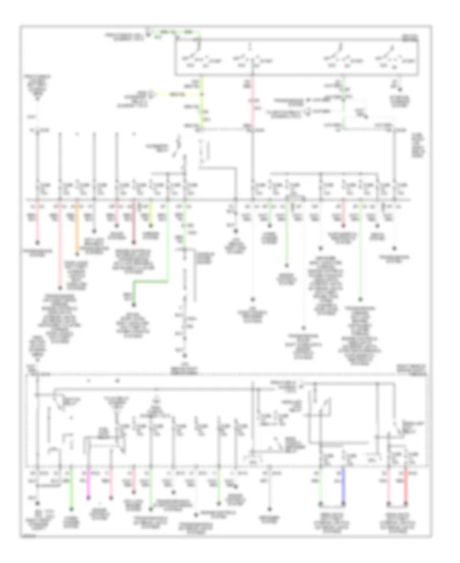 Power Distribution Wiring Diagram 2 of 2 for Nissan Frontier PRO 4X 2012