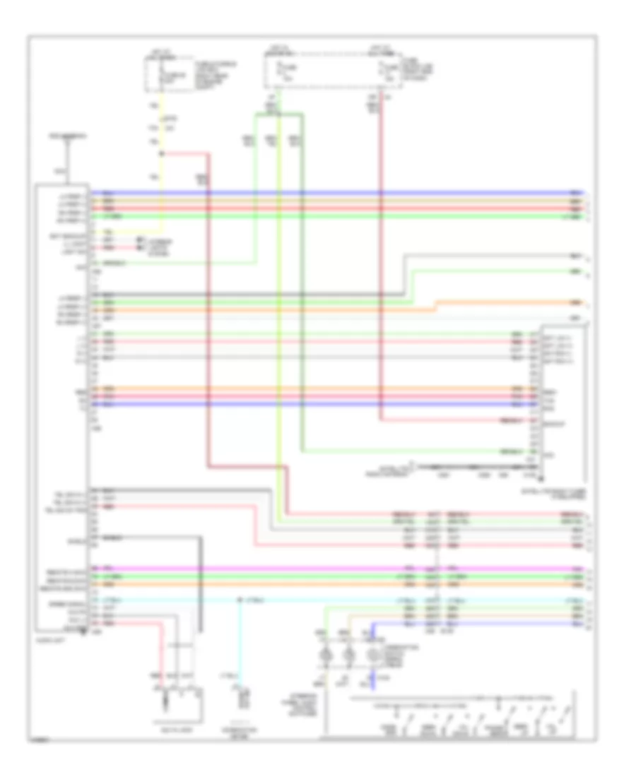 Mid Line Radio Wiring Diagram 1 of 2 for Nissan Frontier PRO 4X 2012