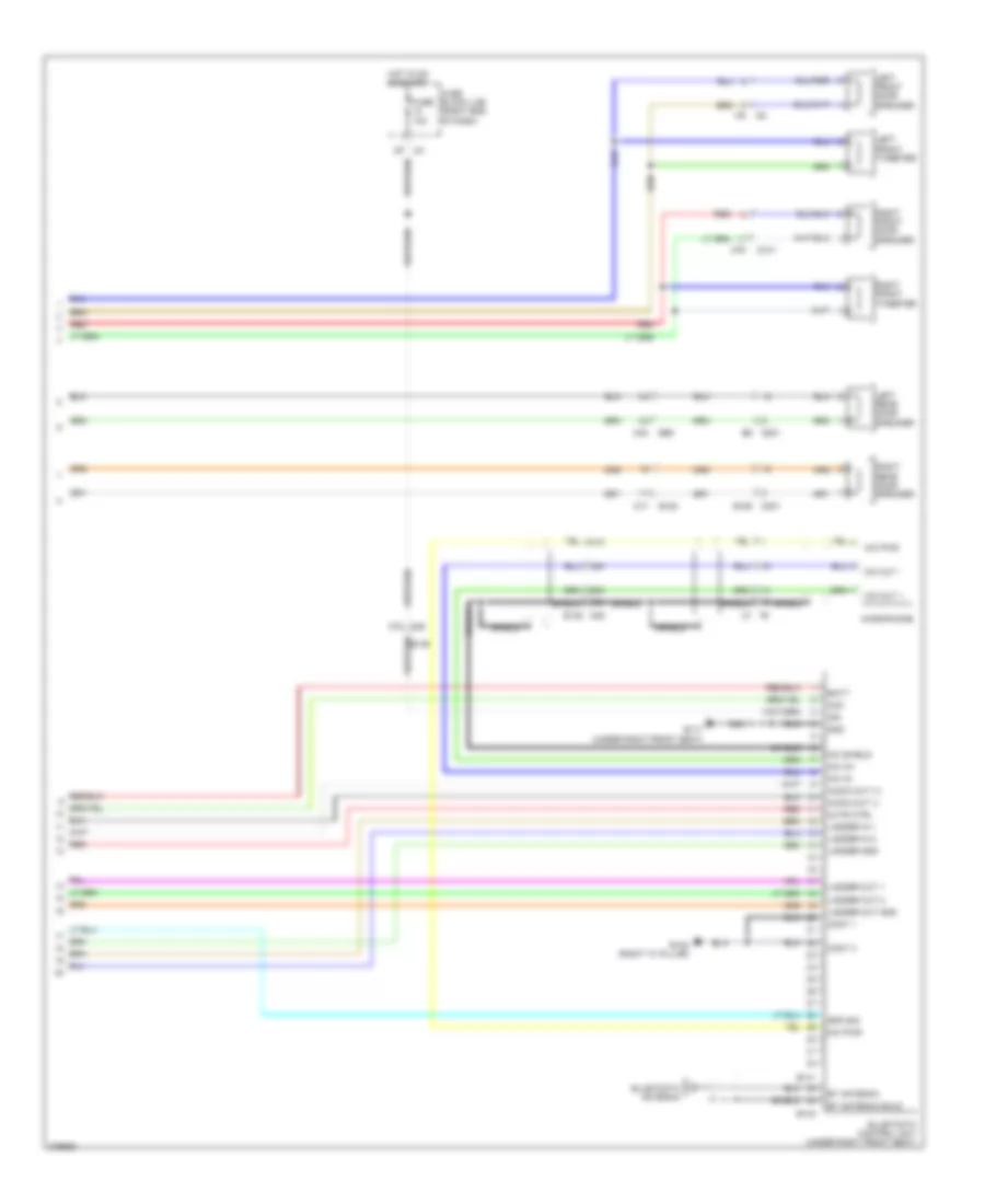 Mid Line Radio Wiring Diagram 2 of 2 for Nissan Frontier PRO 4X 2012