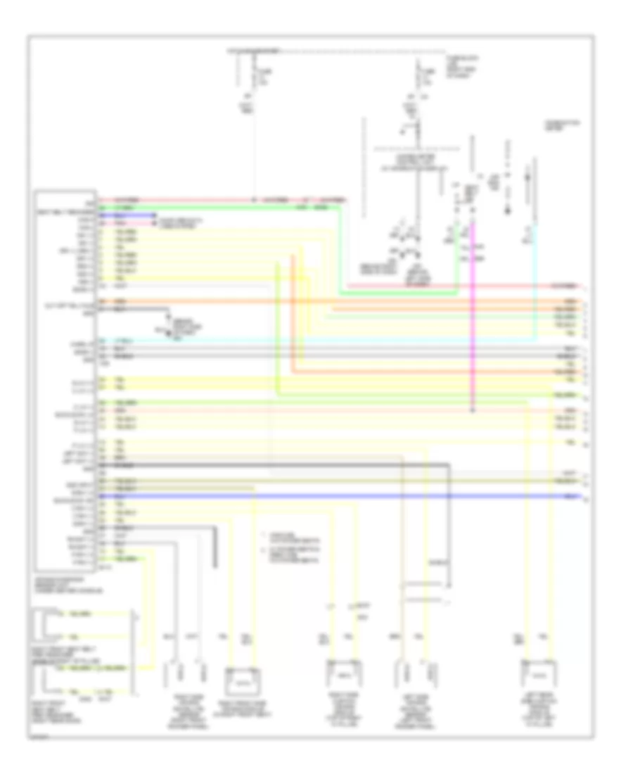 Supplemental Restraints Wiring Diagram 1 of 2 for Nissan Frontier PRO 4X 2012