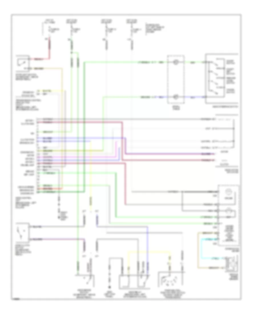 Cruise Control Wiring Diagram for Nissan Xterra XE 2001