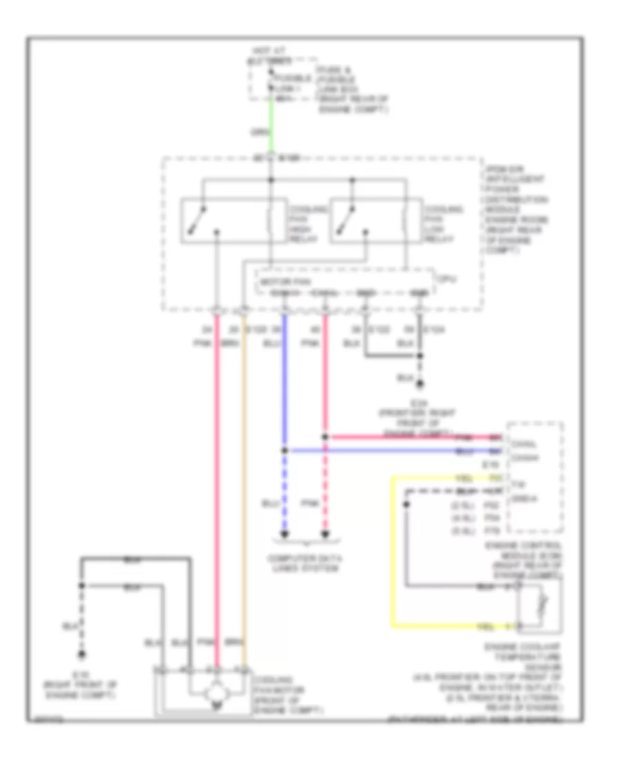 Cooling Fan Wiring Diagram for Nissan Frontier PRO 4X 2010
