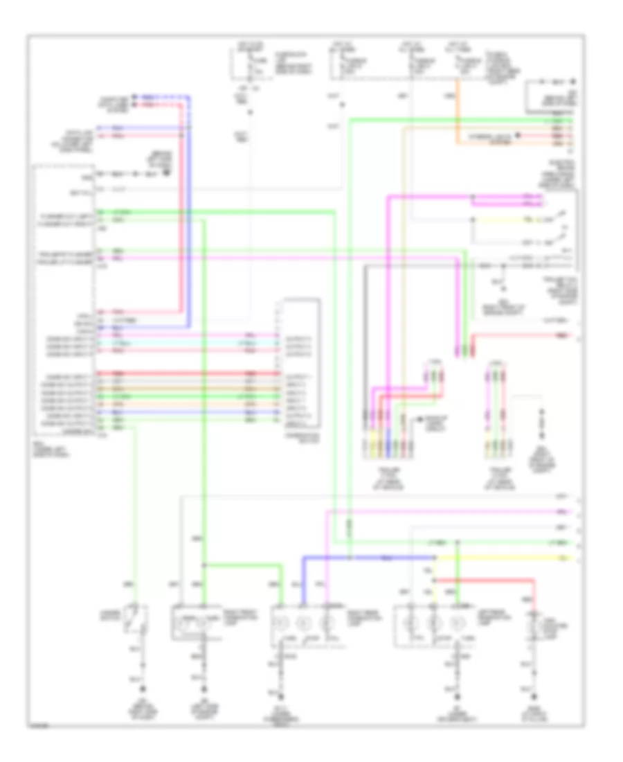 Exterior Lamps Wiring Diagram 1 of 2 for Nissan Pathfinder SE 2005