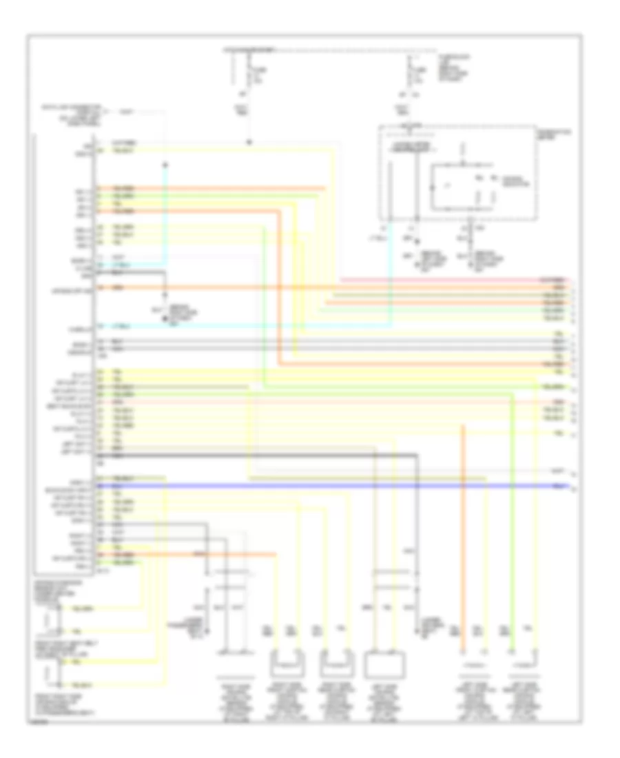 Supplemental Restraints Wiring Diagram 1 of 2 for Nissan Pathfinder SE 2005