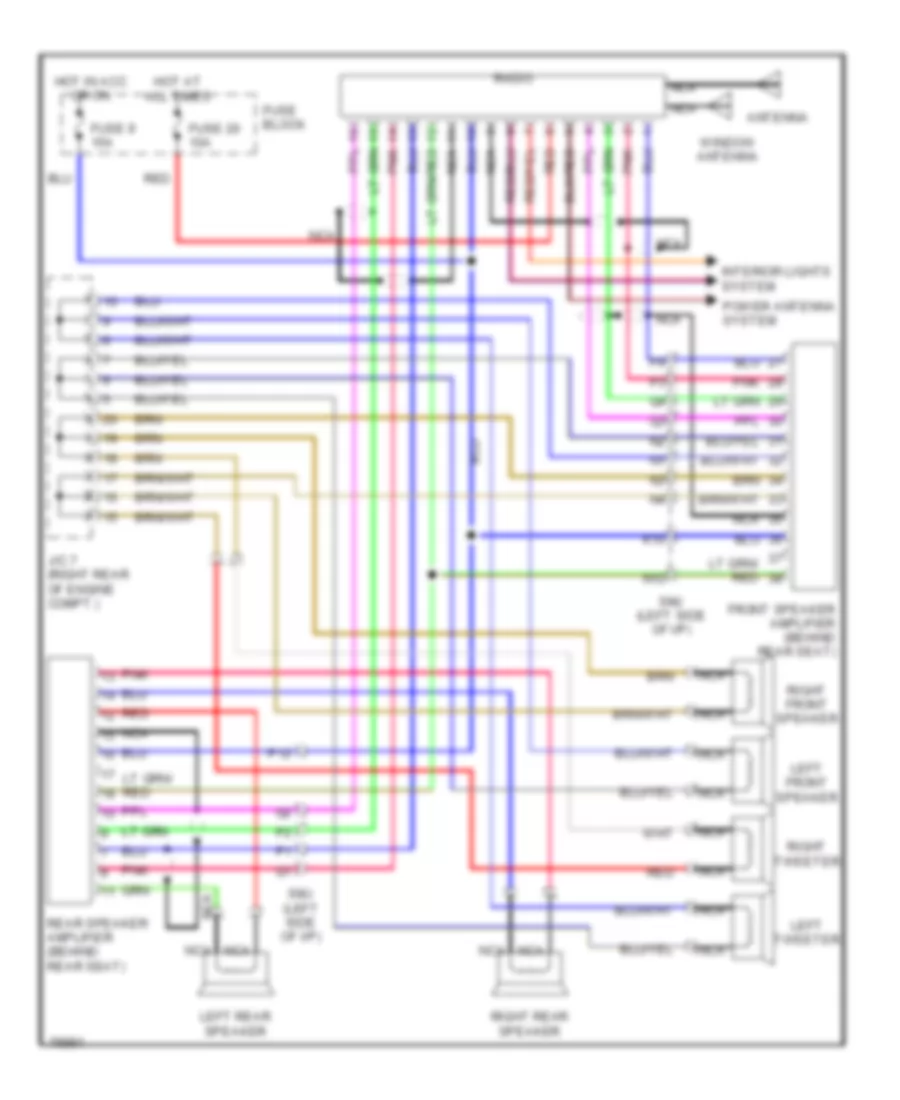 Radio Wiring Diagrams Canada Active Speaker for Nissan Altima XE 1993