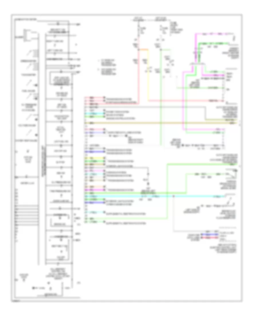 Instrument Cluster Wiring Diagram 1 of 2 for Nissan Frontier S 2012