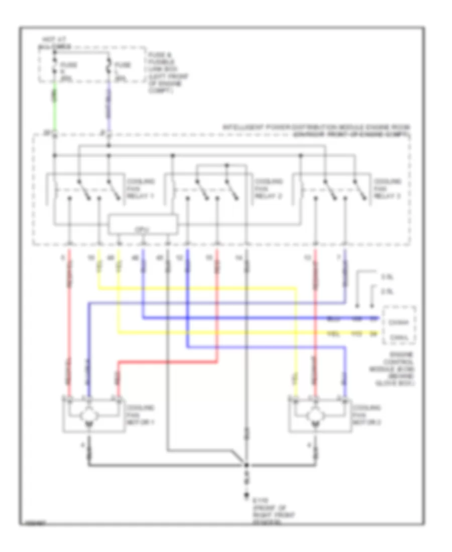 Cooling Fan Wiring Diagram for Nissan Altima 2002
