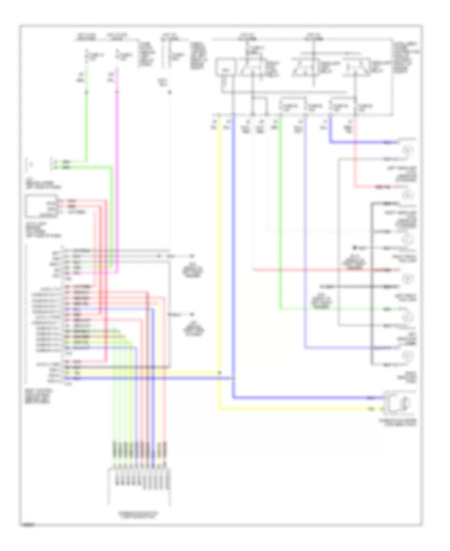 Headlight Wiring Diagram, without DRL for Nissan Altima 2002