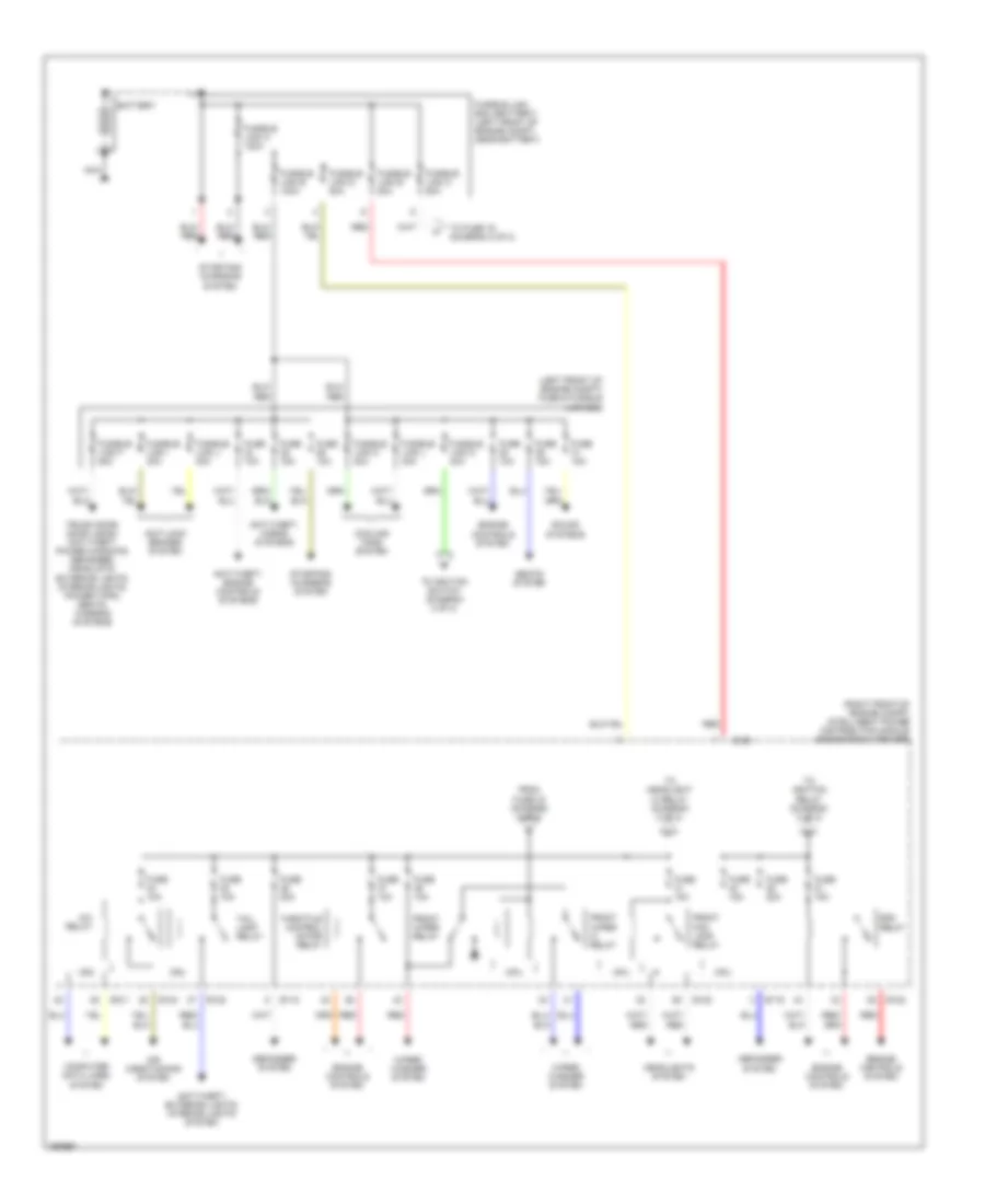 Power Distribution Wiring Diagram 1 of 2 for Nissan Altima 2002