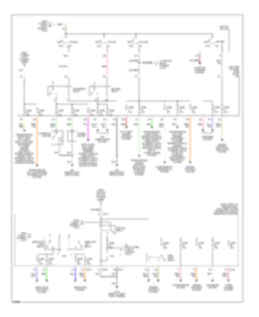 Power Distribution Wiring Diagram (2 of 2) for Nissan Altima 2002