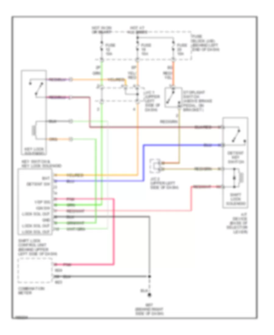 Shift Interlock Wiring Diagram for Nissan Altima 2002