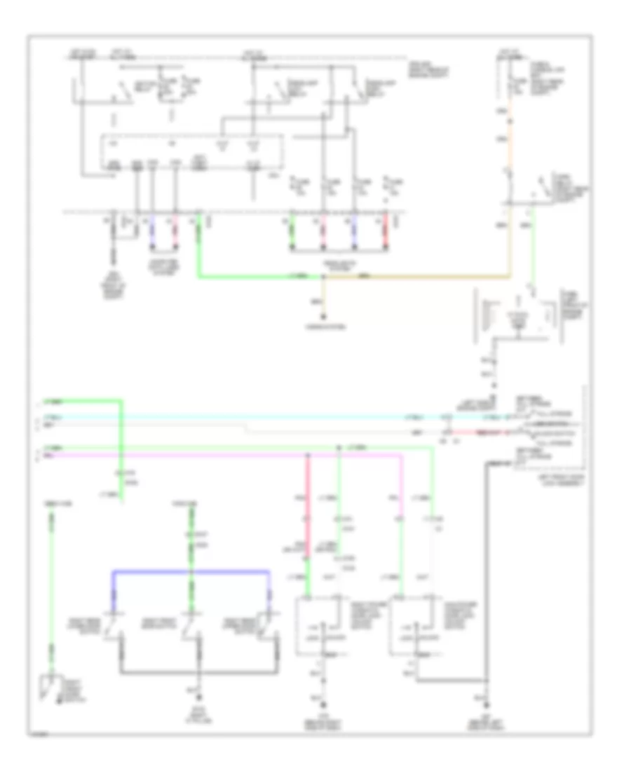 Forced Entry Wiring Diagram 2 of 2 for Nissan Frontier PRO 4X 2013