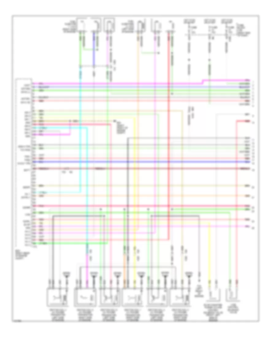 4.0L, Engine Performance Wiring Diagram (1 of 5) for Nissan Frontier PRO-4X 2013
