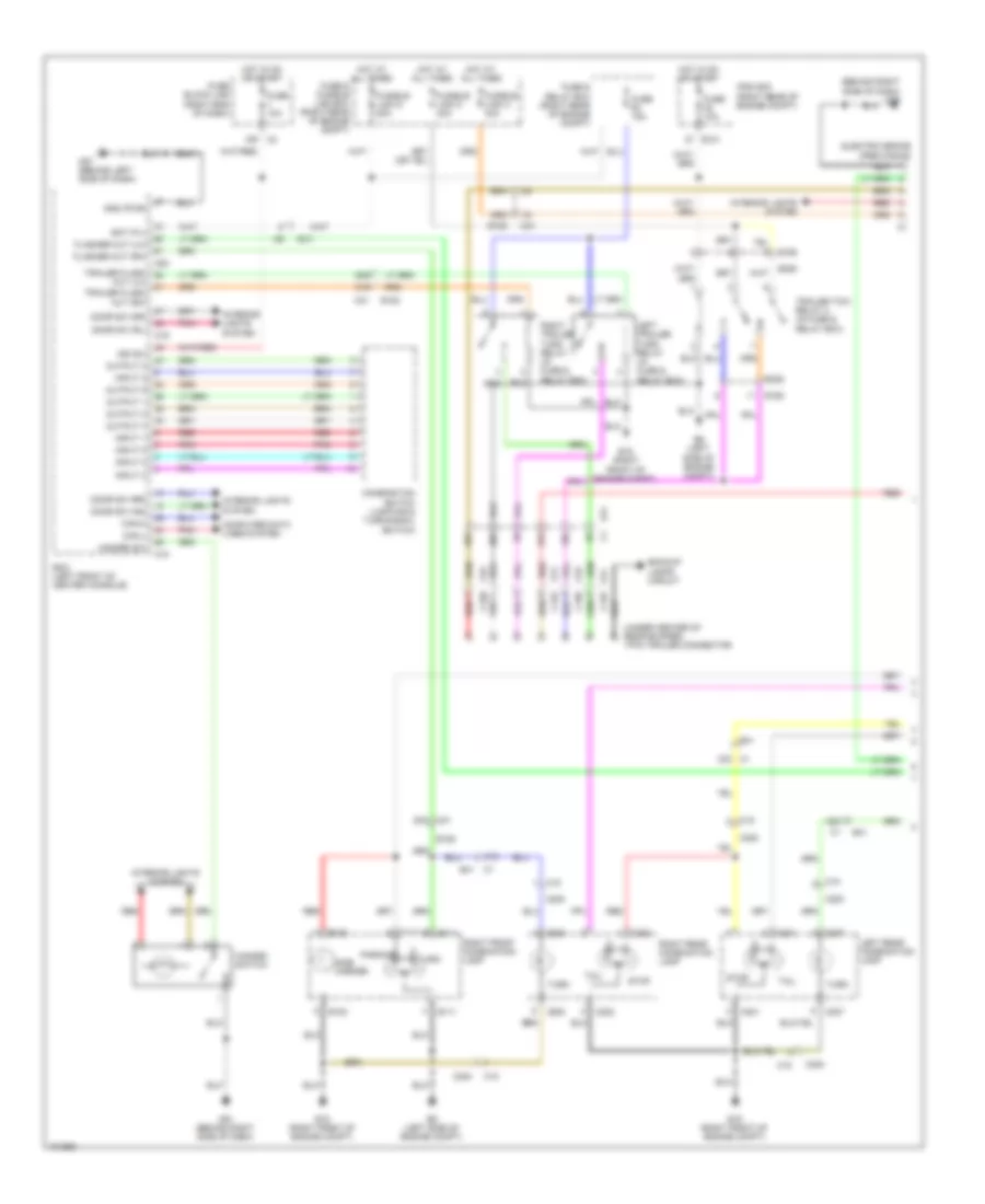 Exterior Lamps Wiring Diagram 1 of 2 for Nissan Frontier PRO 4X 2013