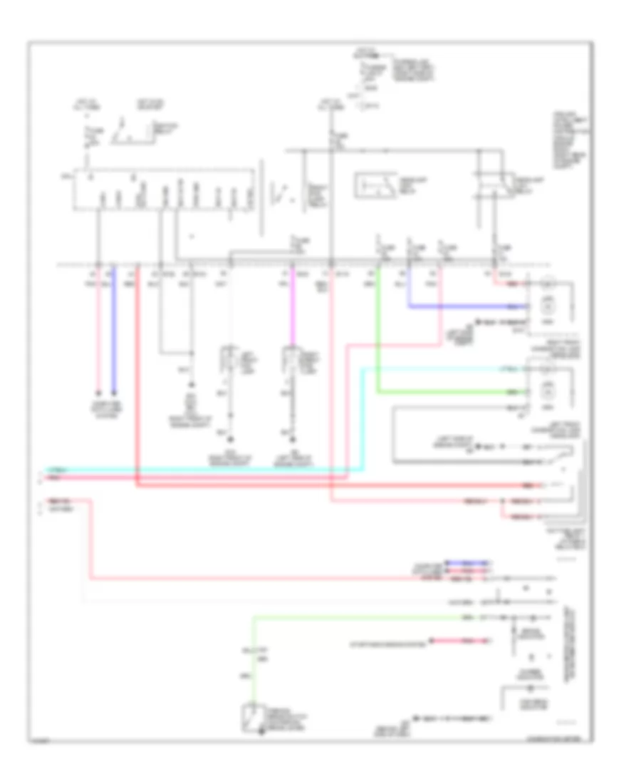 Headlights Wiring Diagram, with DRL (2 of 2) for Nissan Frontier PRO-4X 2013