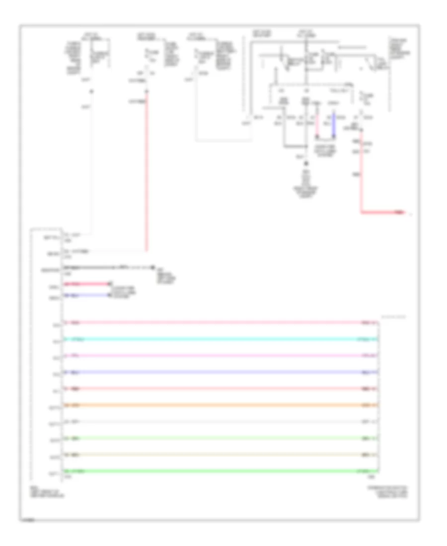Instrument Illumination Wiring Diagram (1 of 2) for Nissan Frontier PRO-4X 2013