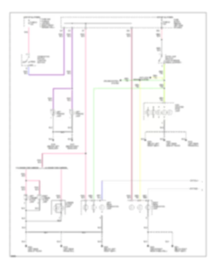 Exterior Lamps Wiring Diagram 1 of 2 for Nissan Pathfinder LE 1997