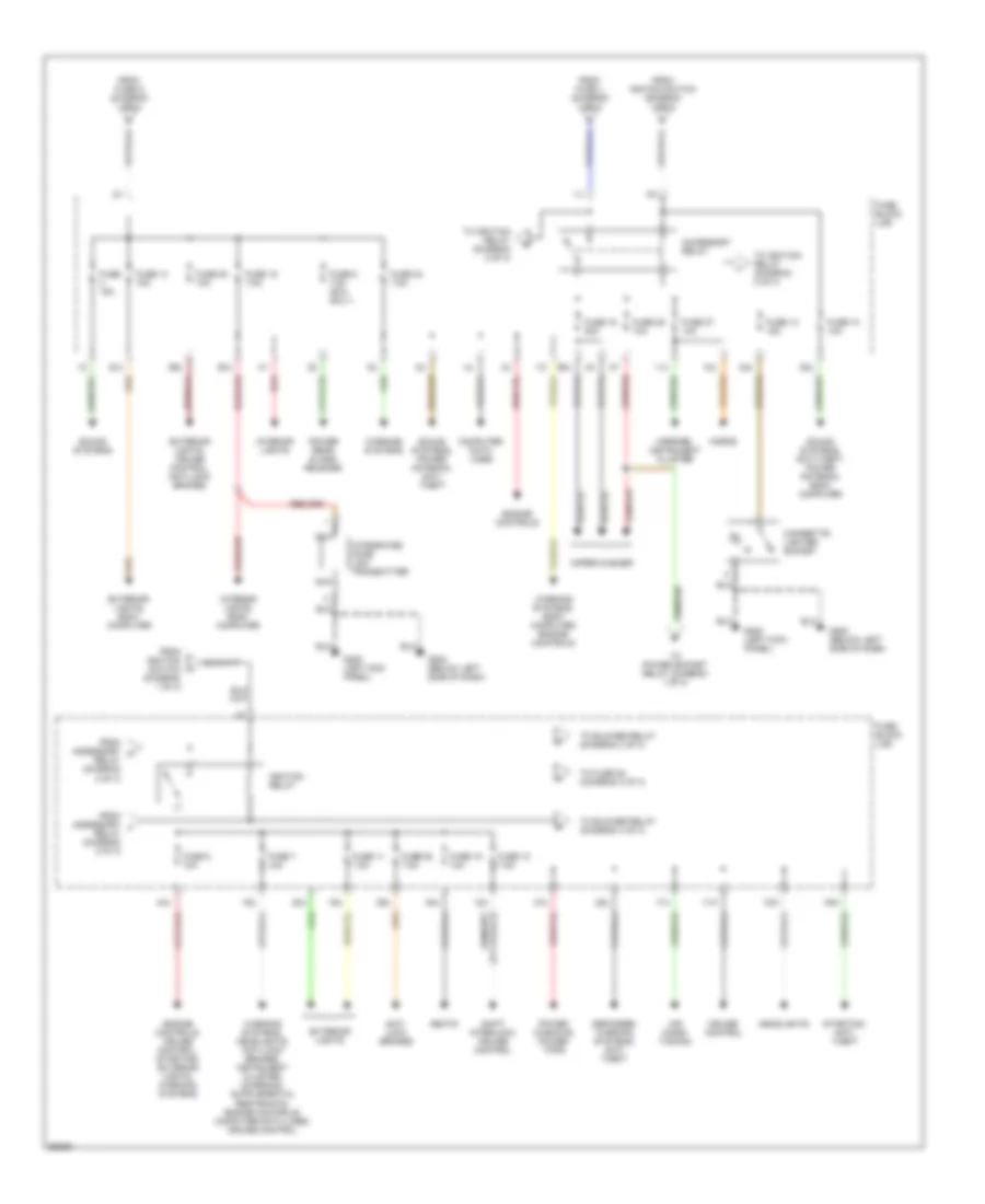 Power Distribution Wiring Diagram (2 of 3) for Nissan Pathfinder LE 1997