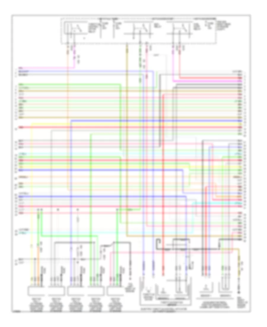 4.0L, Engine Performance Wiring Diagram (2 of 4) for Nissan Frontier SL 2012