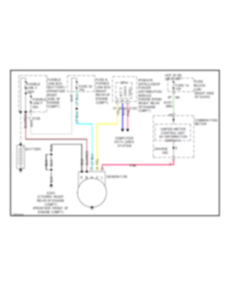 Charging Wiring Diagram for Nissan Frontier XE 2010