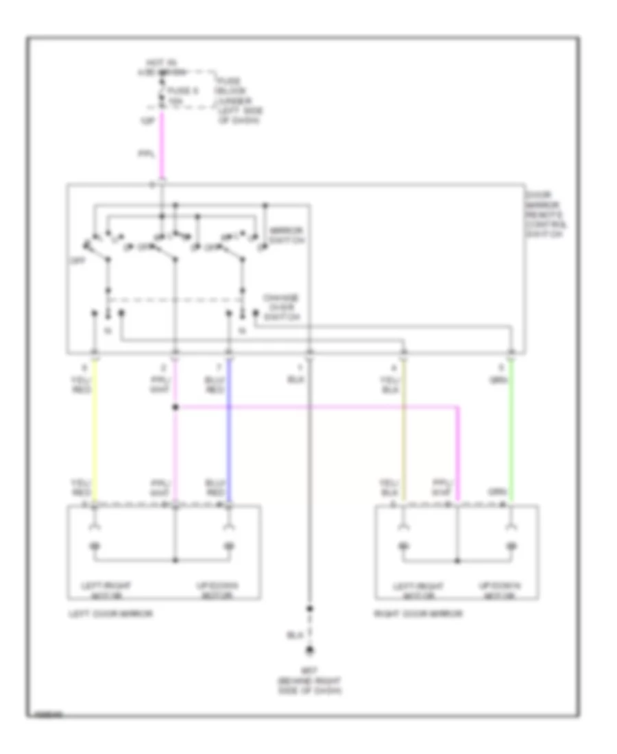 Power Mirror Wiring Diagram for Nissan Altima S 2002