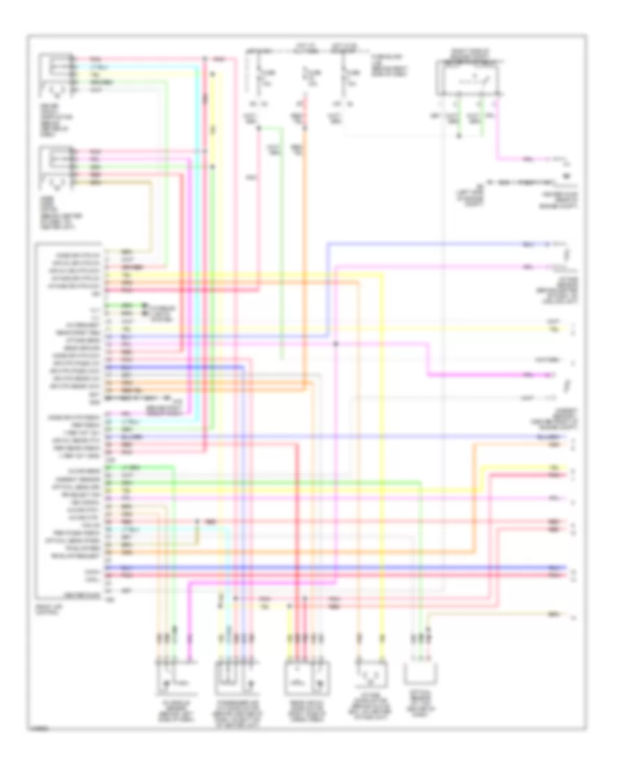 Automatic AC Wiring Diagram (1 of 3) for Nissan Pathfinder XE 2005
