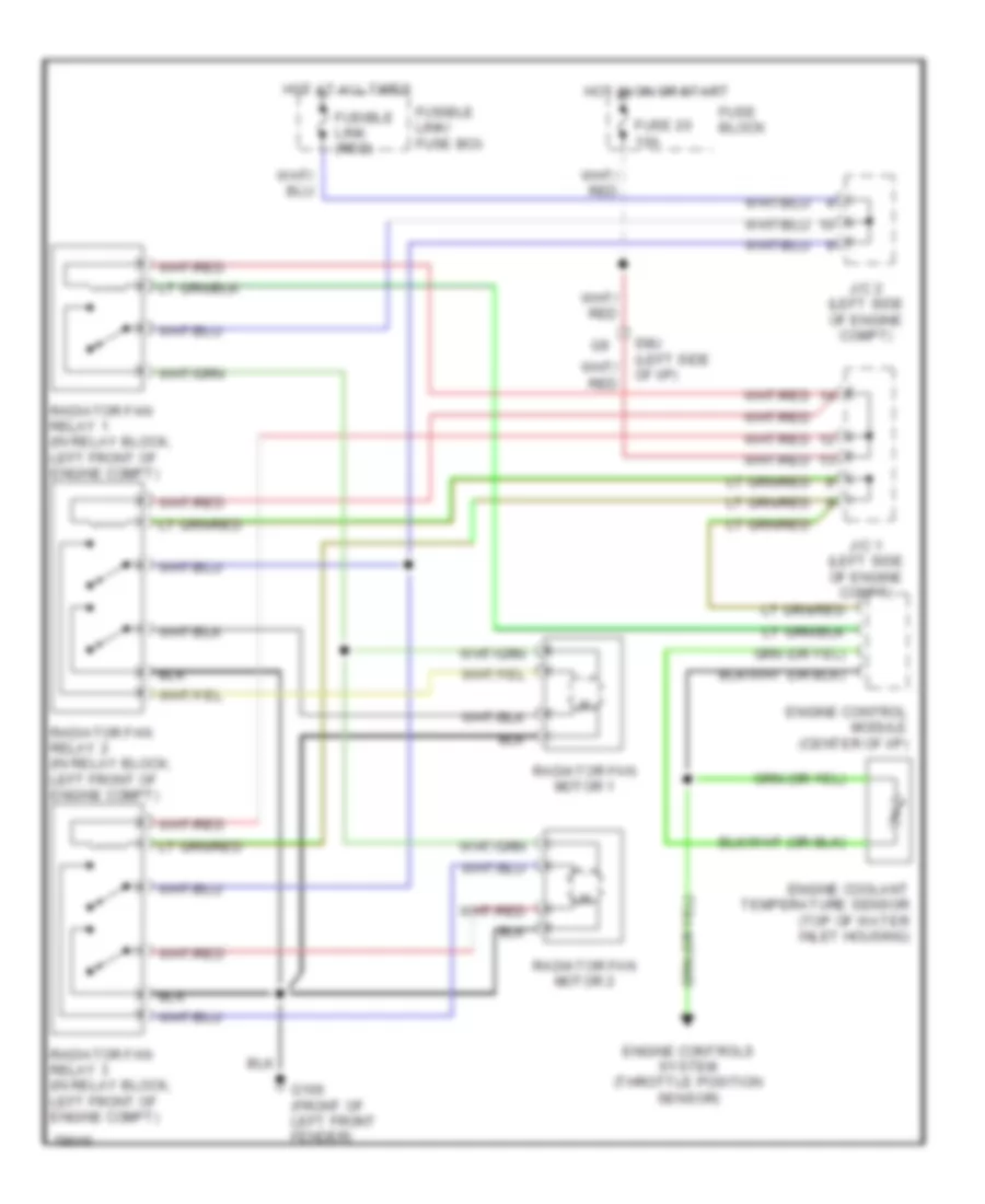 Cooling Fan Wiring Diagram for Nissan Maxima SE 1993