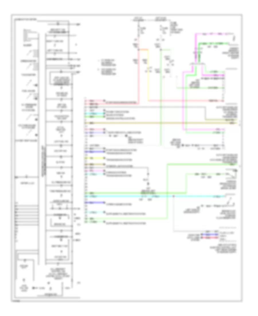 Instrument Cluster Wiring Diagram 1 of 2 for Nissan Frontier S 2013