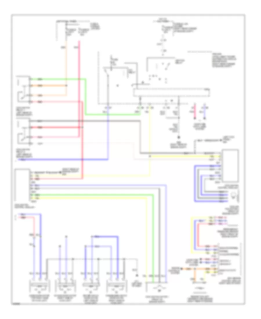 Automatic AC Wiring Diagram (2 of 2) for Nissan GT-R 2010