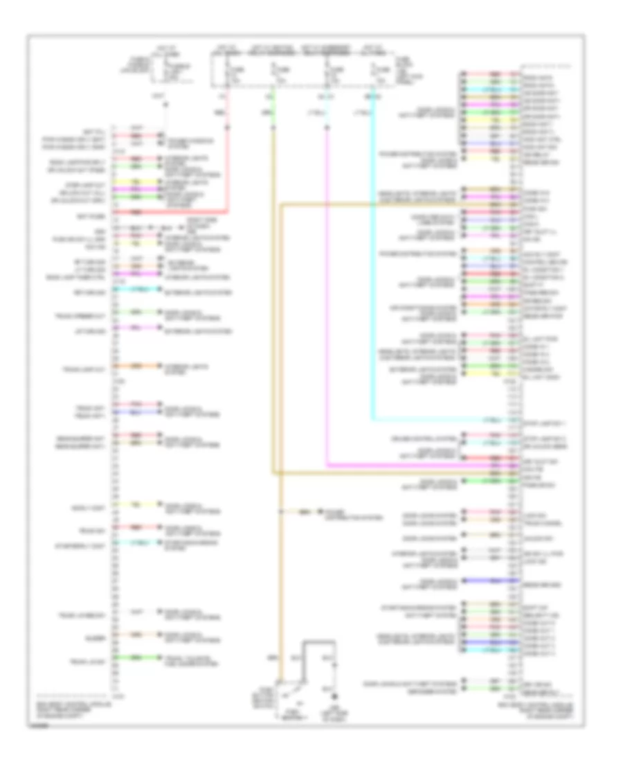 Body Control Modules Wiring Diagram for Nissan GT R 2010